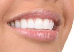 Closeup of healthy teeth and gums
