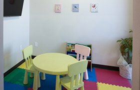 Kid friendly waiting area