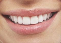 Closeup of healthy teeth and gums